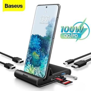 استند و هاب شارژر  بیسوس مدل Mate Docking HUB BS-OH036